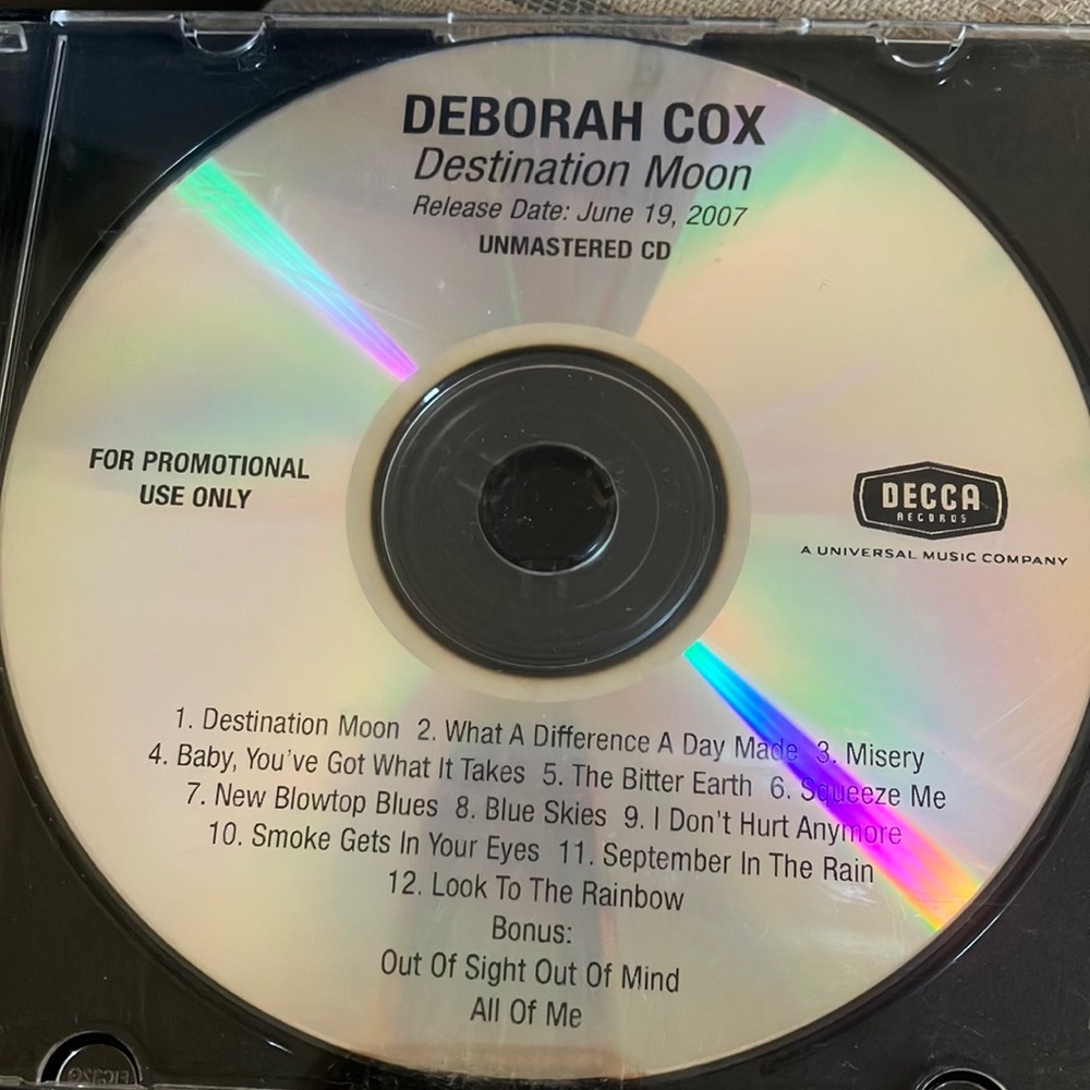 Deborah Cox Destination Moon CD only no artwork promo